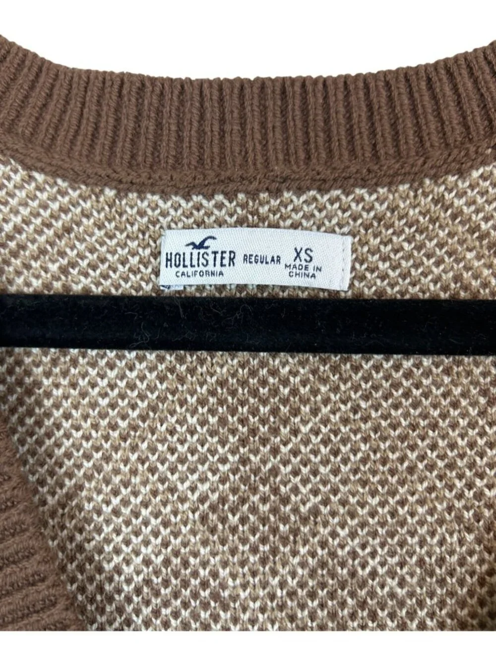Hollister Sweater Bodycon Vest Dress XS Argyle V-Neck Sleeveless Mini Dress Y2K